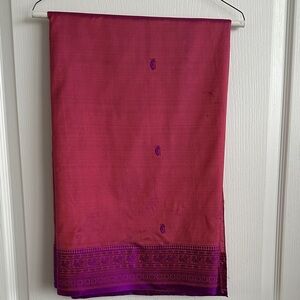 Elegant Pink and Purple Saree